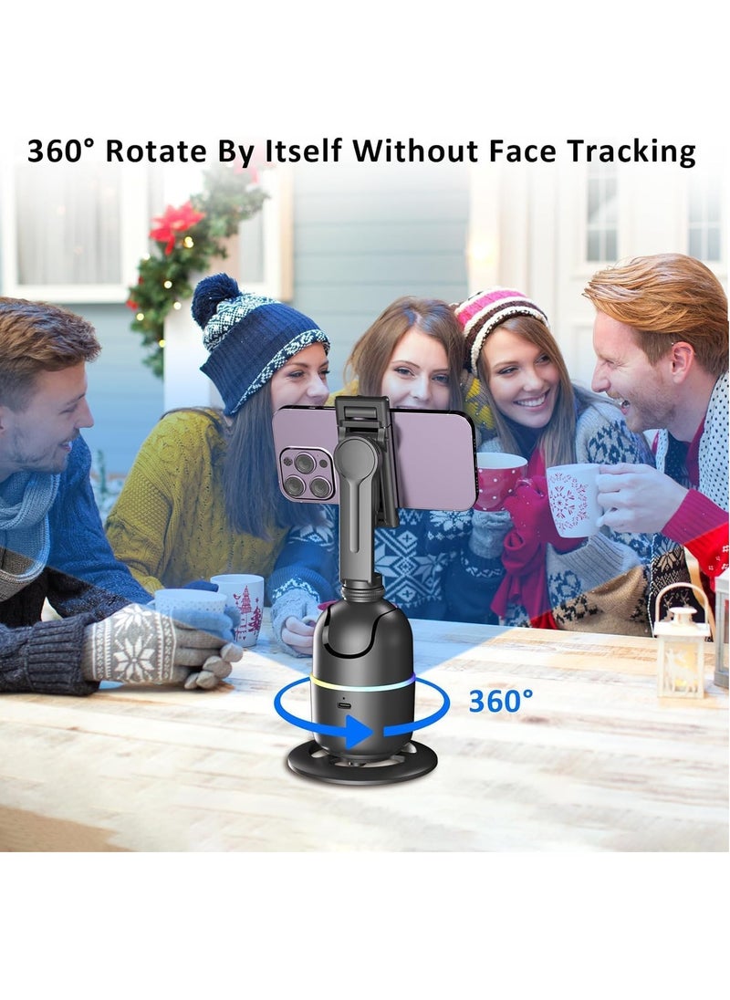 ELTRAZONE - 360° Rotation Smart Phone Holder with Auto Face Tracking – Gesture Control, No App Needed for Vlogging, Streaming, TikTok, and Video Shooting, Universal Compatibility - Image 1