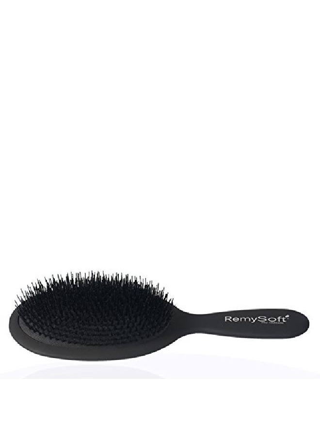 RemySoft - Beauty & Opulence Boar Bristle Brush Safe For Hair Extensions, Weaves And Wigs - Image 1