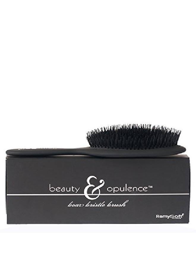 RemySoft - Beauty & Opulence Boar Bristle Brush Safe For Hair Extensions, Weaves And Wigs - Image 1