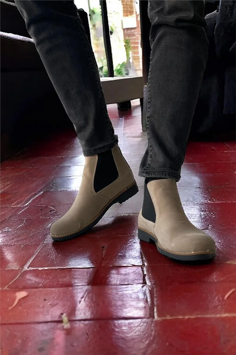 Liger Ankle Classic Men's Chelsea Boots Beige