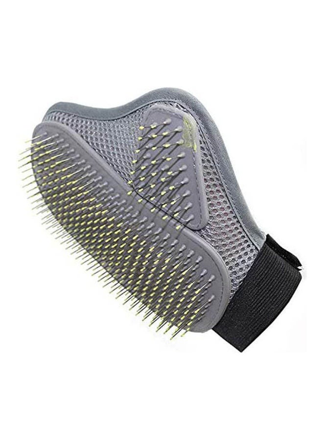 NIBEMINENT Pet Cleaning Supplies Rubbing Gloves Massage Bath Brush Remove Grey