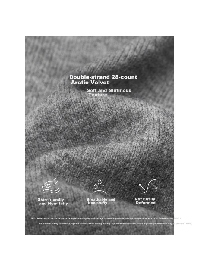 Inman French Style Asymmetric Metal Button Knit Sweater 26 Spring Women's New Premium Pullover Gray L - Image 3