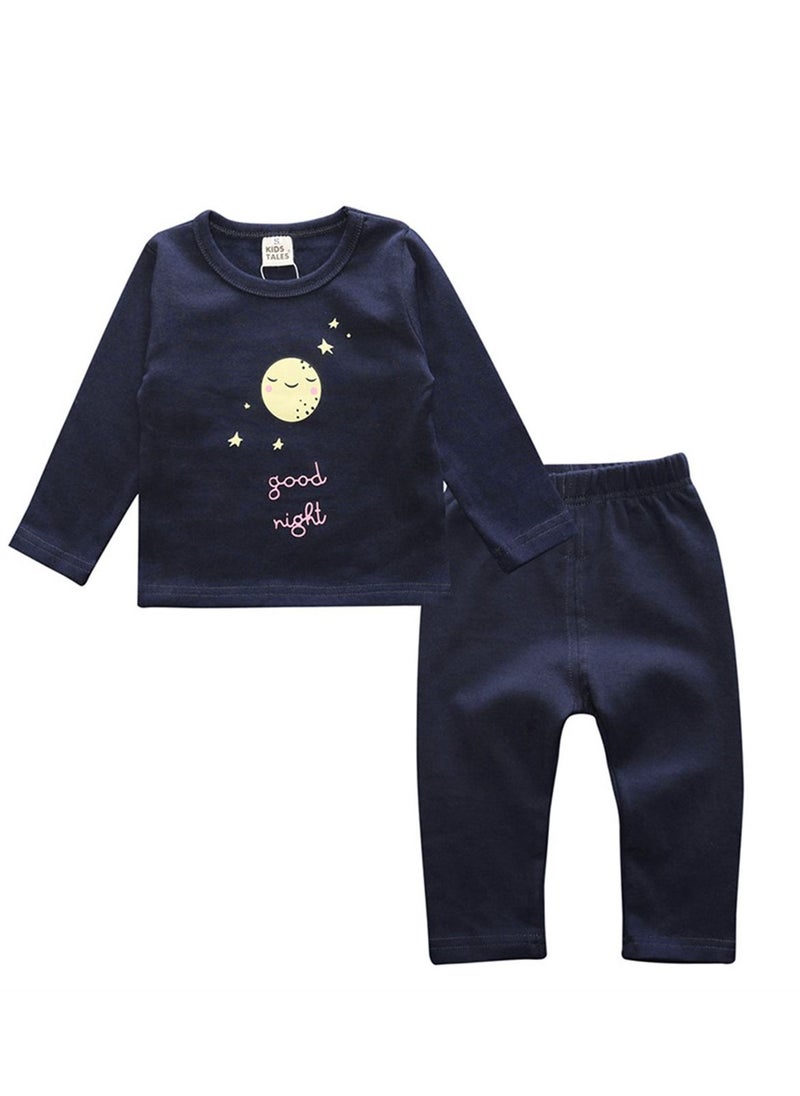 KIDS TALES Children's Pajama Set In Children's Underpants Baby Belly Care Home Wear 