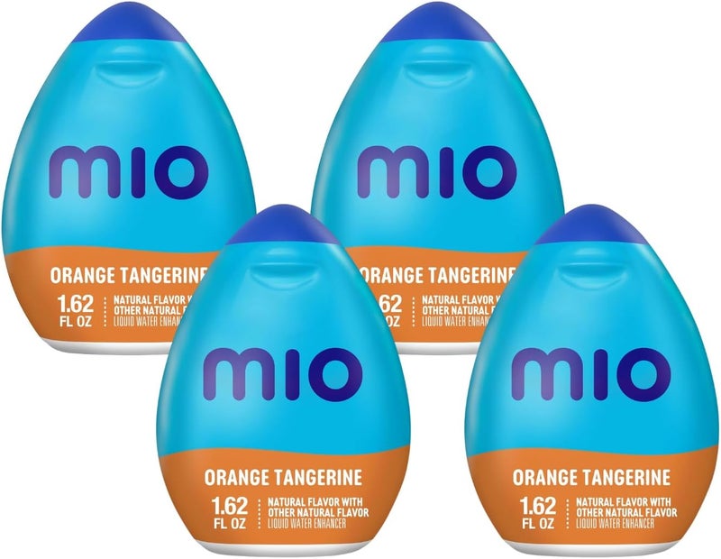 mio محسن مياه سائل فيتامينات مي أو، برتقال وماندرين، 1.62 أونصة، عبوة 4 - Image 1