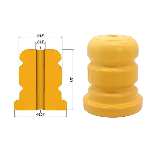 Txouoxt Rear Bump Stops Axle Bumper Compatible with Chevy Tahoe Suburban Yukon 2000-2020, Avalanche 2002-2013, Escalade 2002-2020 (Rear) - Image 3