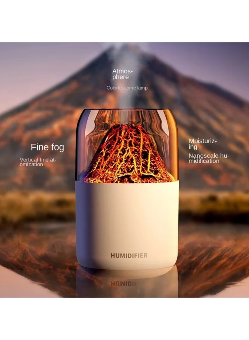 Beauenty Volcano Humidifier Aroma Diffuser Essential Oil 300 ML Air Humidifier Mist, Ultra-Quiet Operation with Night Light Perfect for Enhancing Comfort in Your Home or Office - Image 3