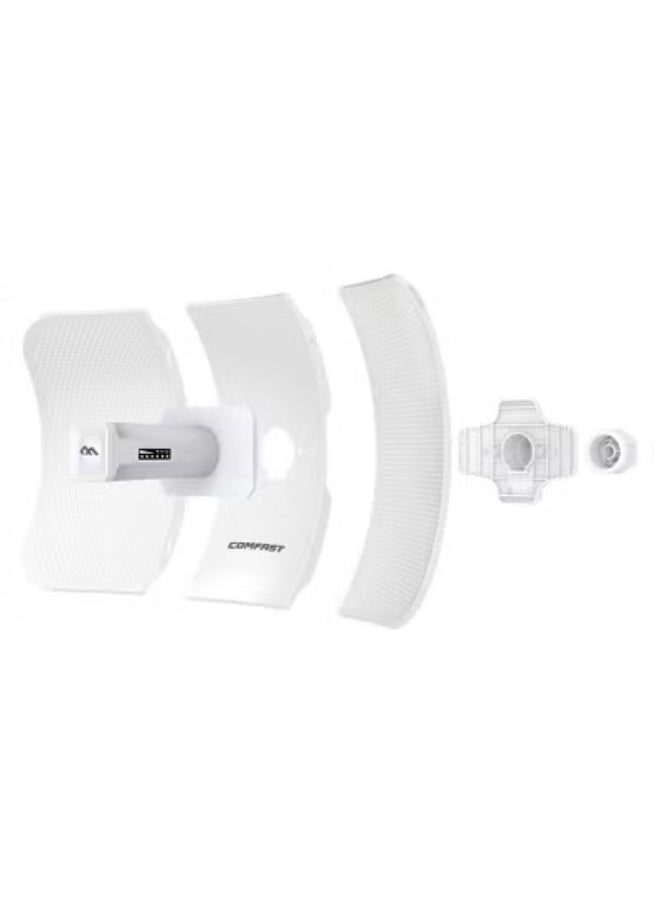 كومفاست - جسر Comfast E319AV2 اللاسلكي طويل المدى CPE بتردد 5.8 جيجاهرتز - نقطة وصول خارجية عالية السرعة تصل إلى 25 كيلومترًا و900 ميجابت في الثانية لمشاريع المراقبة والشبكات - Image 1