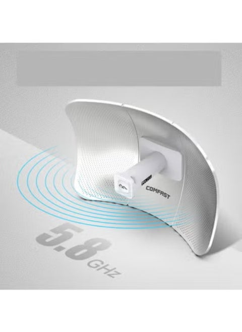 جسر Comfast E319AV2 اللاسلكي طويل المدى CPE بتردد 5.8 جيجاهرتز - نقطة وصول خارجية عالية السرعة تصل إلى 25 كيلومترًا و900 ميجابت في الثانية لمشاريع المراقبة والشبكات