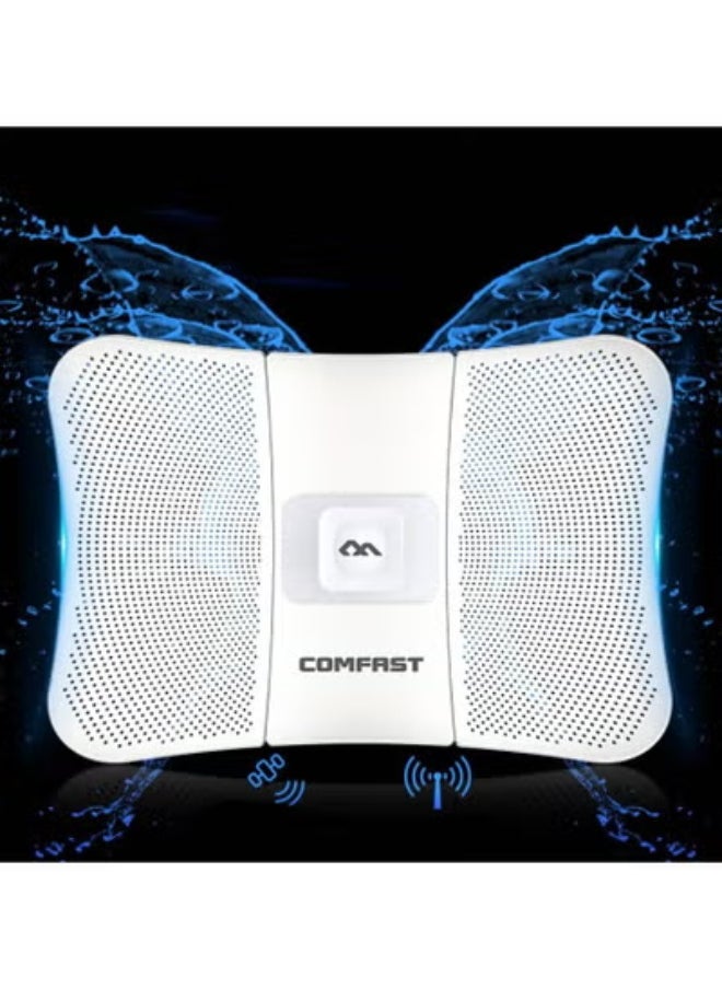 كومفاست - جسر Comfast E319AV2 اللاسلكي طويل المدى CPE بتردد 5.8 جيجاهرتز - نقطة وصول خارجية عالية السرعة تصل إلى 25 كيلومترًا و900 ميجابت في الثانية لمشاريع المراقبة والشبكات - Image 1
