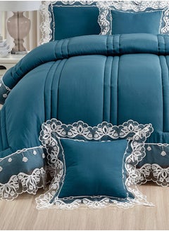 Noomi Lisa bridal bedspread 5 pcs high-end microfiber lace  - Image 2