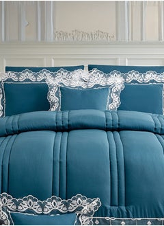 Noomi Lisa bridal bedspread 5 pcs high-end microfiber lace  - Image 3