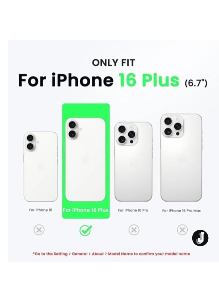 JAJEEK "Premium Soft Liquid Silicone Case for iPhone 16 Plus – Silky Soft Touch Full-Body Protective Bumper (Dark Blue)" - Image 1