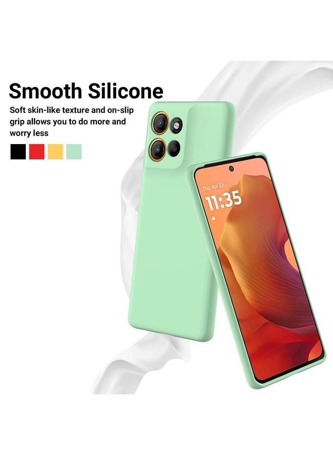 اس-توب جراب لهاتف Motorola Moto G15، جراب هاتف مقاوم للصدمات من السيليكون السائل بلون نقي - Image 3