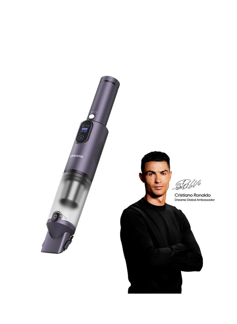 Dreame E10 Cordless Handheld Vacuum Cleaner, 14,000Pa Powerful Suction, 0.5kg Ultra-Light Mini Car Vacuum, Type-C Fast Charging, 30-Min Runtime, Portable Wireless Cleaner for Car, Home & Office - 60 W E10 Black - Image 1