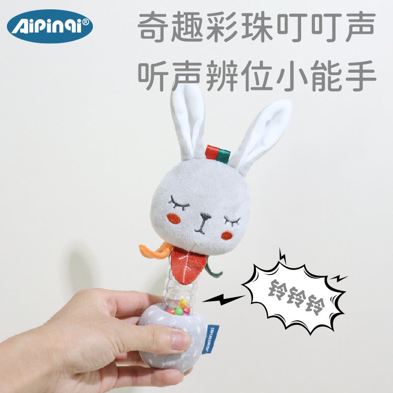 Aipinqi New Hand-Rattle Baby Plush Toy with Colorful Beads Bed Bell for Infants 0-1 Year - Image 3