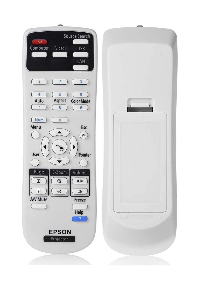 IAF Universal Remote Control for Projector Compatible with All Epson Projector Home Cinema Power lite EB EX VS Bright Link EMP Series Projectors - Image 1