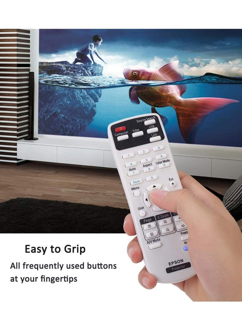 IAF Universal Remote Control for Projector Compatible with All Epson Projector Home Cinema Power lite EB EX VS Bright Link EMP Series Projectors - Image 2