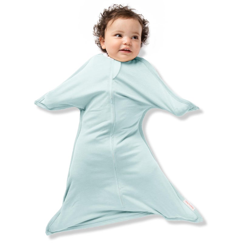 SleepingBaby Zipadee-Zip Transition Swaddle - Cozy Baby Swaddle Blanket with Zipper Convenience - Roomy Wearable Blanket for Easy Diaper Changes - Classic Mint, Large (12-24 Month) - Image 1