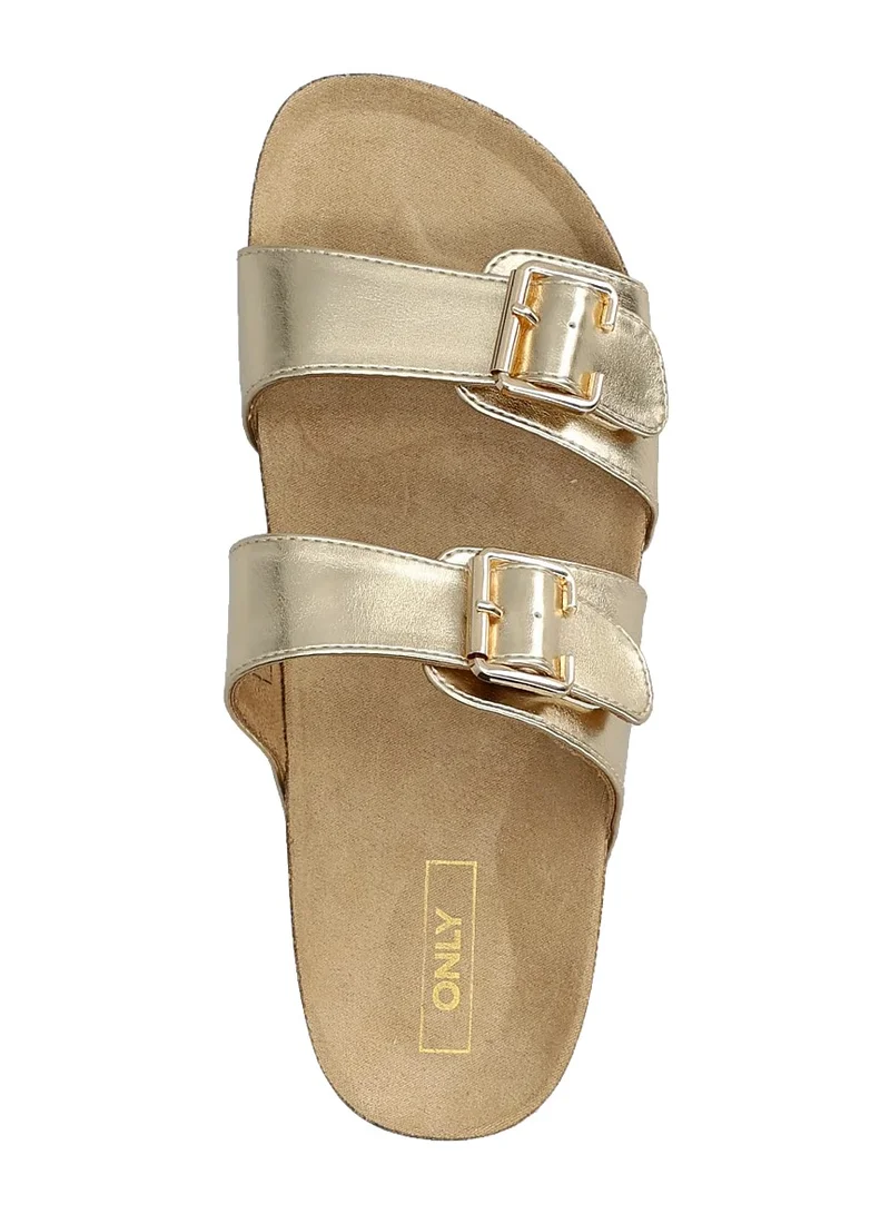 Only  Dual Buckle Straps Slip On Sandals for Women | Best Price UAE