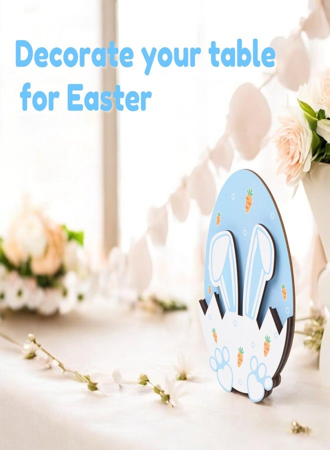 KATINAT Easter Money Holder for Cash, Wooden Bunny Eggs Easter Gift Card Holder, Easter Basket Stuffers for Teens, Toddles, Kids, Boys, Baby, Grandchildren, Basket Decorations (Blue) - Image 4