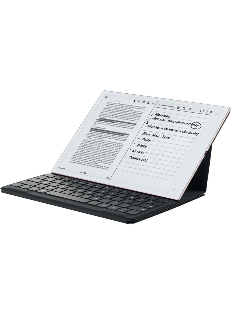 iFLYTEK AINOTE 2 کے لیے کی بورڈ کیس، AI وائس ان پٹ شارٹ کٹ کے ساتھ US QWERTY لے آؤٹ، پوگو پن کنکشن، حفاظتی فولیو ڈیزائن - Image 1