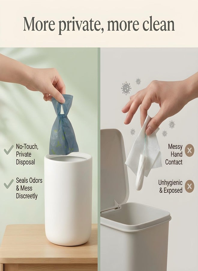 bynibiny [2 Pack] Discreet&Biodegradable Feminine Hygiene Disposal Bag|Odor-Sealing - Image 4
