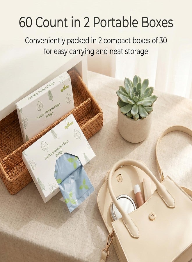 bynibiny [2 Pack] Discreet&Biodegradable Feminine Hygiene Disposal Bag|Odor-Sealing - Image 3