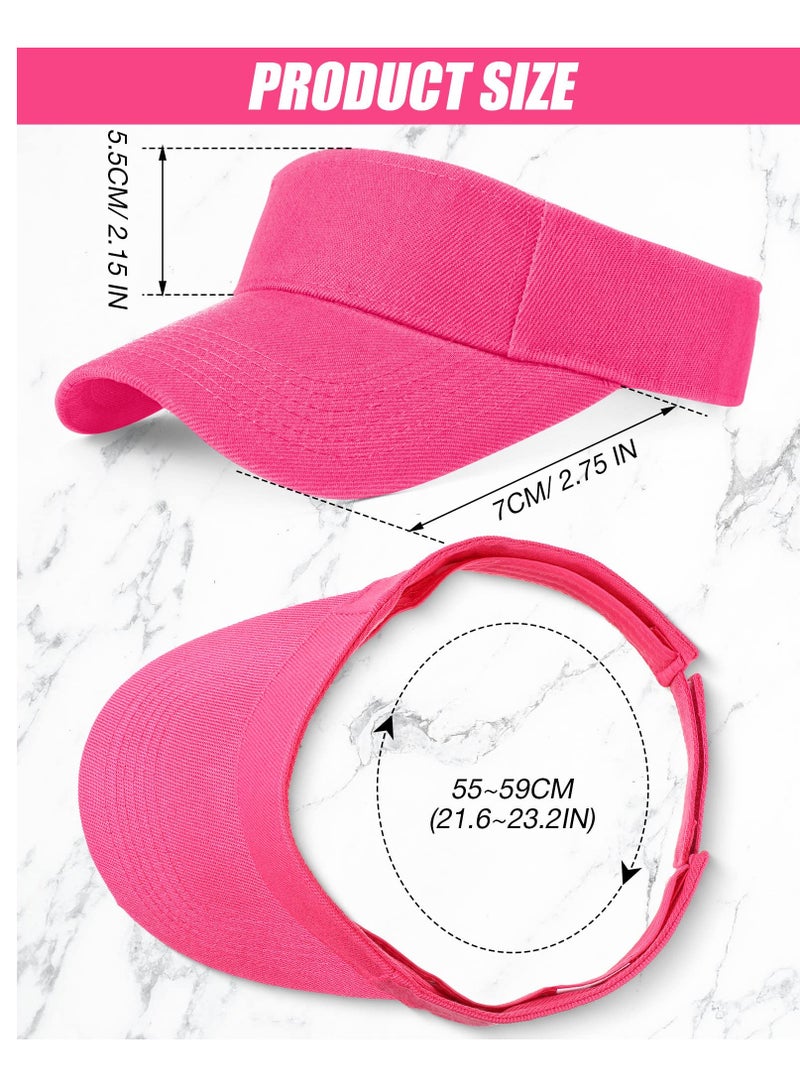 SYOSI 5 Pcs Sports Sun Visor Hats Visor Women Men Golf Visors Hat for Men Adjustable Visor Cap Athletic Visor Hat for Men Women - Image 5