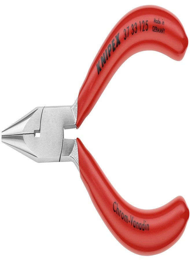 Knipex Flat Nose Pliers for precision mechanics chrome-plated, plastic coated 125 mm 37 33 125 - Image 3