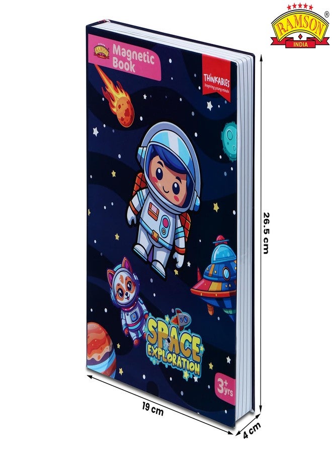 Ramson India Astronaut Magnetic Book, Space Theme Educational Toy with Markers and Magnetic Pieces - Image 5