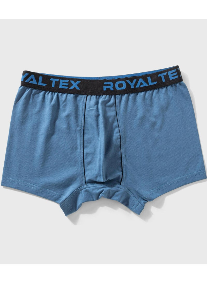 ROYAL  TEX Pack Of 6 Cotton Plain Color Boxer Short For Men  - Image 3