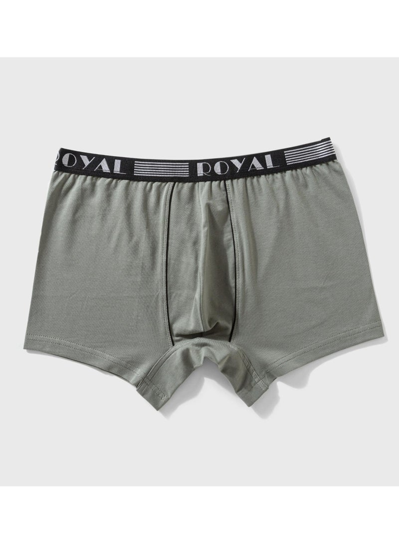 ROYAL  TEX Pack Of 6 Cotton Plain Color Boxer Short For Men  - Image 4