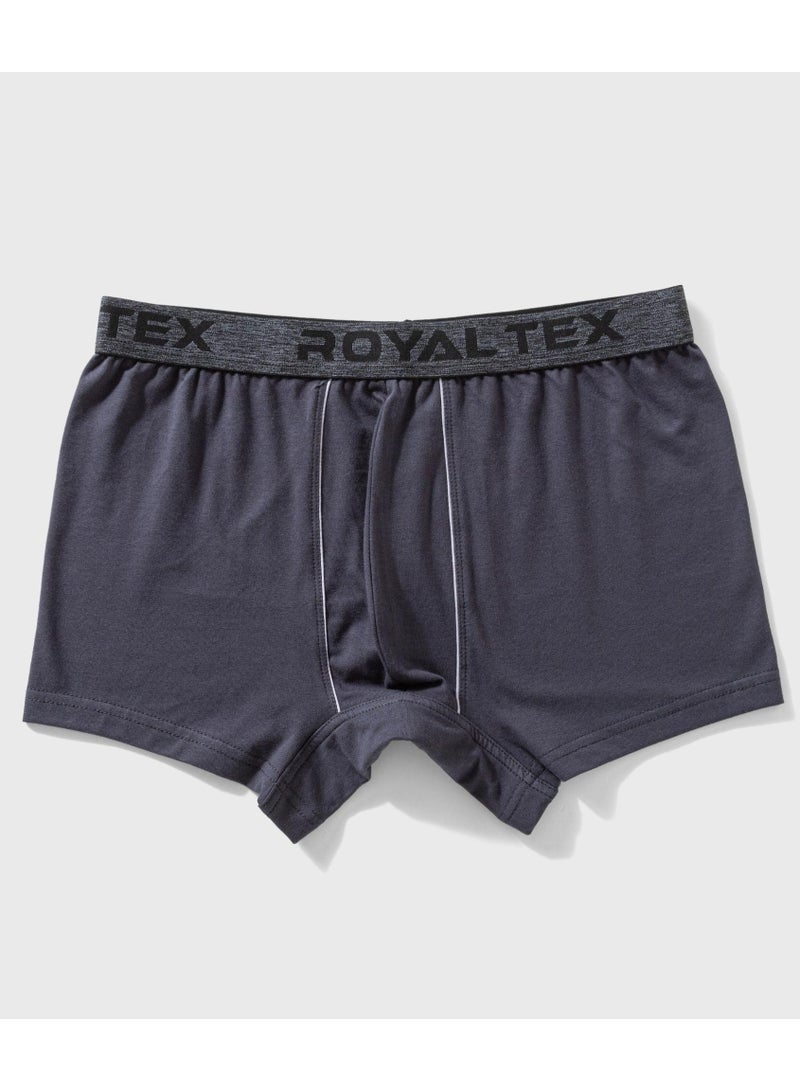 ROYAL  TEX Pack Of 6 Cotton Plain Color Boxer Short For Men  - Image 5