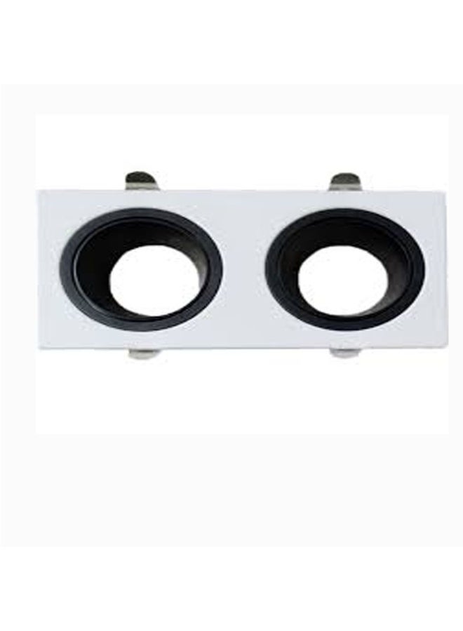 تي ام اطار مانع توهج مجوز ابيض مع اسود متحرك مانع للتوهج 17.5/8.5 سم - Image 1