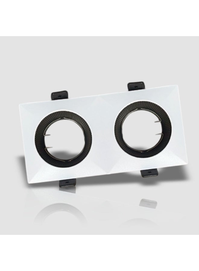 تي ام اطار مانع توهج مجوز ابيض مع اسود متحرك مانع للتوهج 17.5/8.5 سم - Image 4