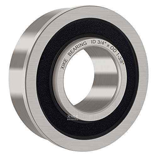 XiKe 4 Pcs Flanged Ball Bearings ID 3/4" x OD 1-3/8", Applicable Lawn Mower, Wheelbarrows, Carts & Hand Trucks Wheel, Replacement for 9040H, 532009040, 532124959, 91334, 491334MA, 5920H, 9040HR,9040N. - Image 5