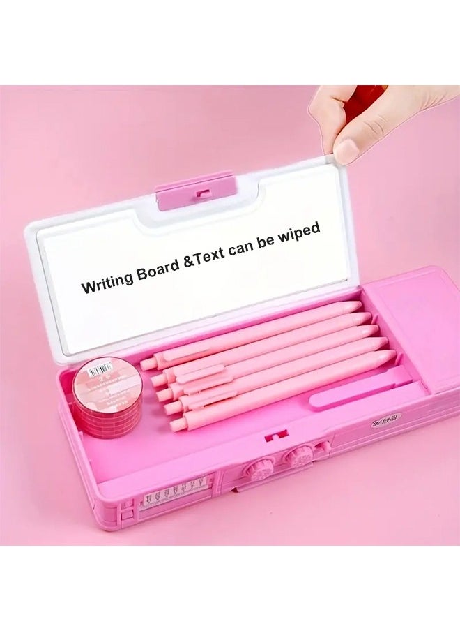 Generic - Stationery Box with Password Lock, Multifunctional Pencil Case with Sharpener,Password Lock Schedule, Whiteboard - Image 1