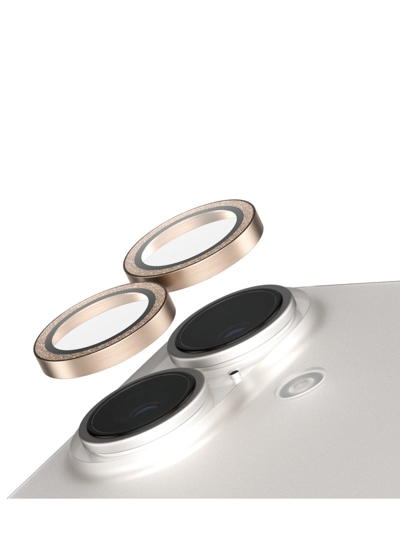 PanzerGlass حماية SAFE من PanzerGlass® لعدسة الكاميرا لجهاز iPhone 16 | 16 Plus باللون الذهبي، حماية من الخدوش والسقوط - مع مساعدة في التركيب لتسهيل التثبيت، حماية أنيقة - Image 2