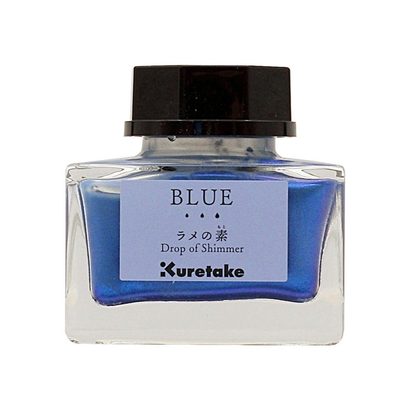 Kuretake ECF163-030 Ink - Cafe Glitter Base Blue - Image 1