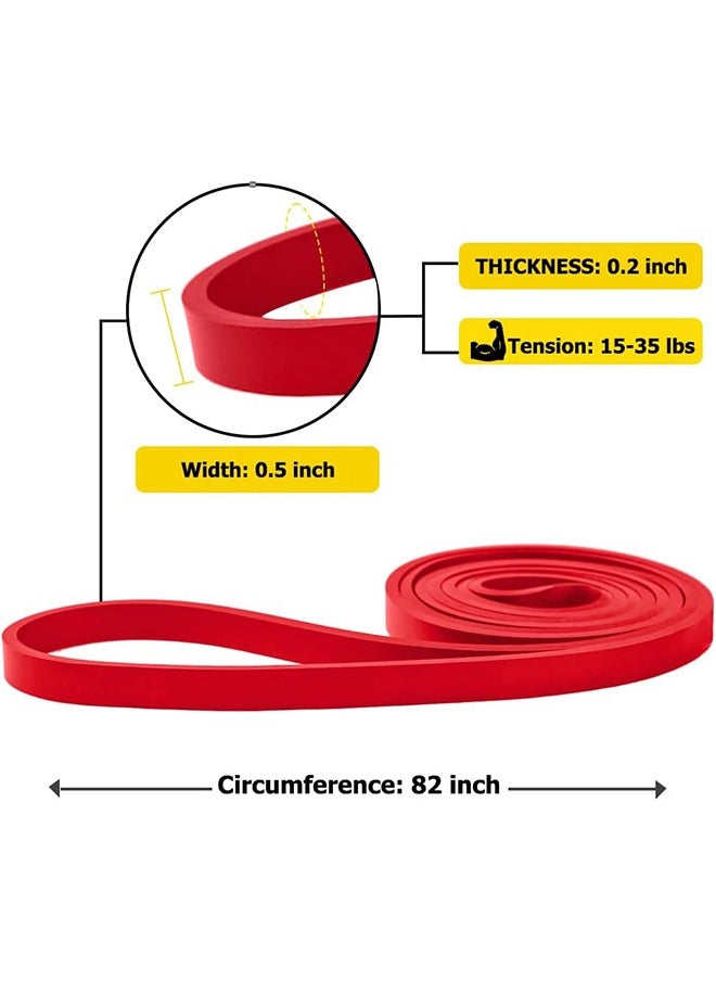 HY Resistance Band Pull up Band Fitness Exercise Bands Natural Latex for Workout Body Stretch Powerlifting Band Fitness Sport Training at Home/The Gym  - Image 2