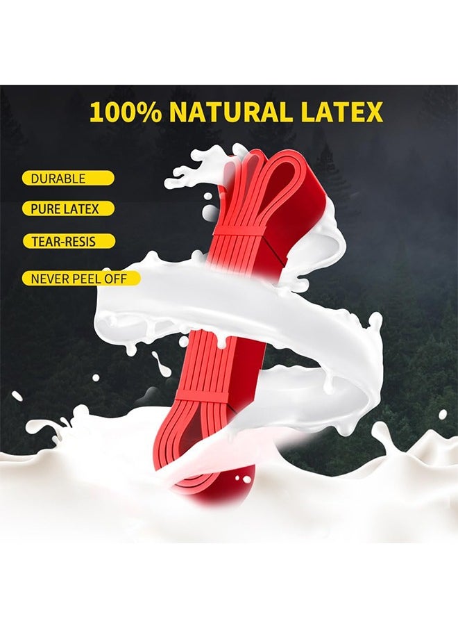 HY Resistance Band Pull up Band Fitness Exercise Bands Natural Latex for Workout Body Stretch Powerlifting Band Fitness Sport Training at Home/The Gym  - Image 4
