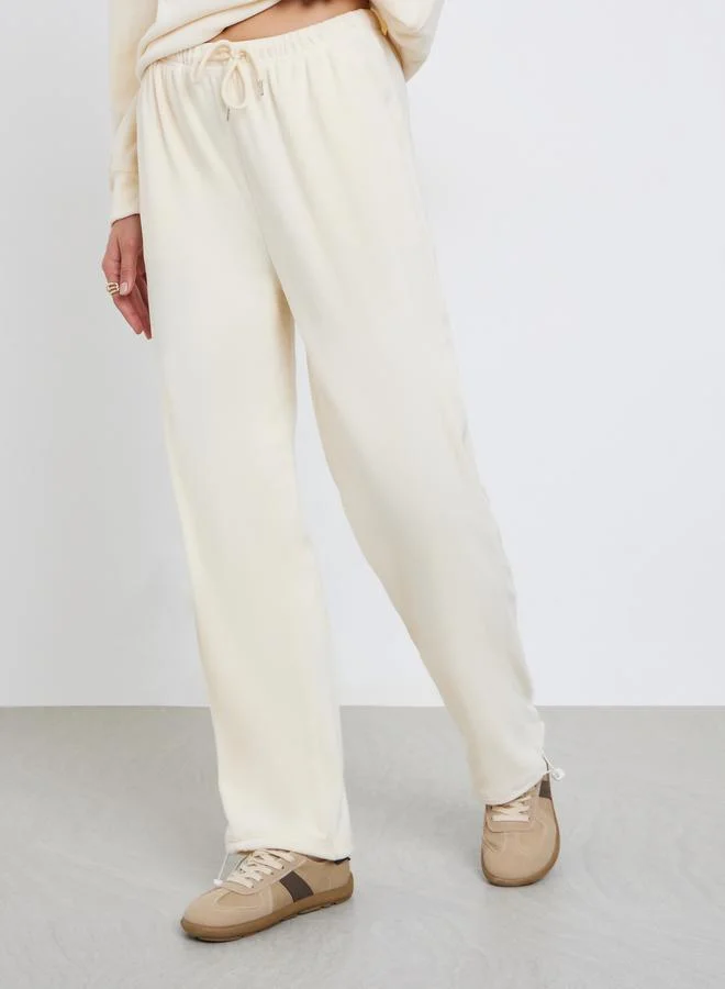 Styli Off White Fleece Sweatshirt and Joggers Co-Ords