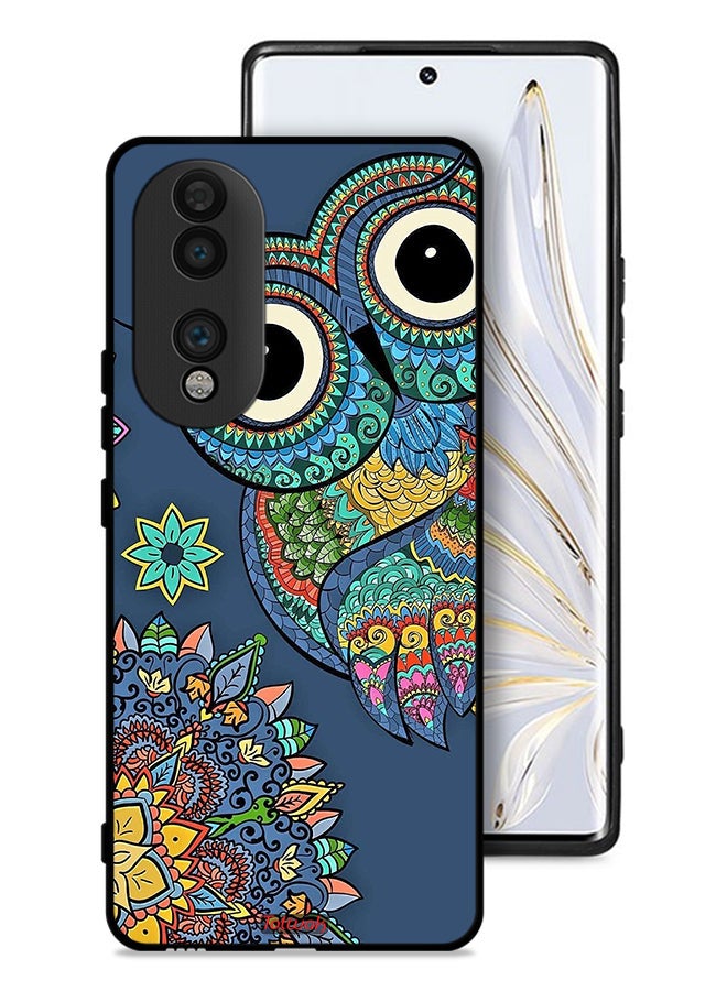 Tolwak Honor 70 Protective Case Cover Floral Owl - Image 1