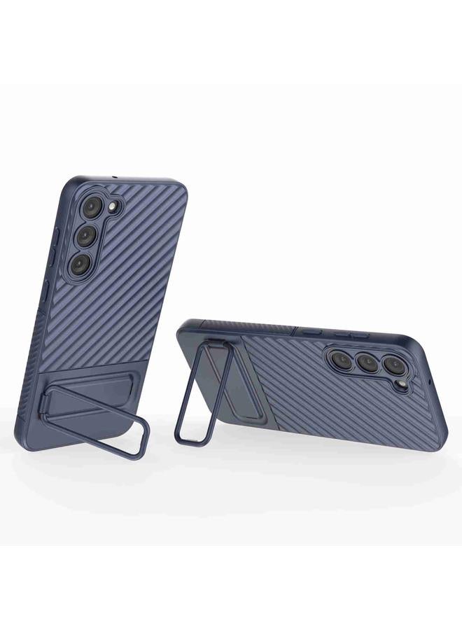 اس-توب جراب لهاتف Samsung Galaxy S23+ 5G جراب هاتف TPU مموج الملمس مع غشاء عدسة - Image 4