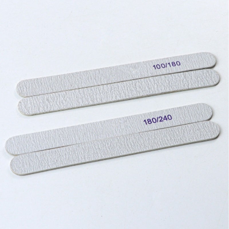 Nail Files 20-Piece Set Double-Side 180/240 Grit - Durable Wooden Core Nail Shaping Tool for Professional Manicure At Home Or Salon Use - Image 2