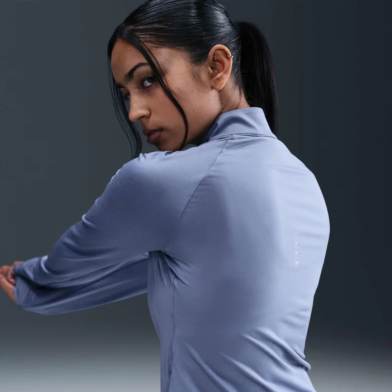Nike Blue Women's Swift Dri-FIT UV 1/4-Zip Running Top for Women | Best Price UAE