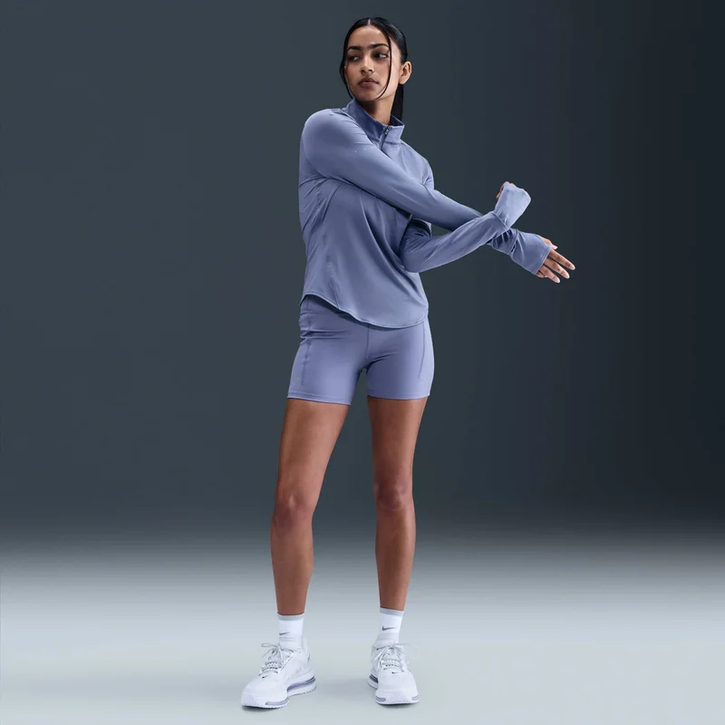 Nike Blue Women's Swift Dri-FIT UV 1/4-Zip Running Top for Women | Best Price UAE