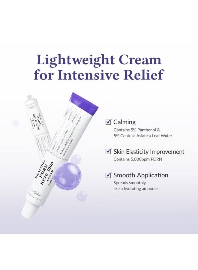 Dr.althea PDRN Reju 5000 Cream | Biome PDRN Cream for Irritated, Sensitive Skin | Soothing Face Moisturizer with Panthenol and Centella | Korean Vegan Skin Care for All Skin Types, 0.7 Fl Oz - Image 3