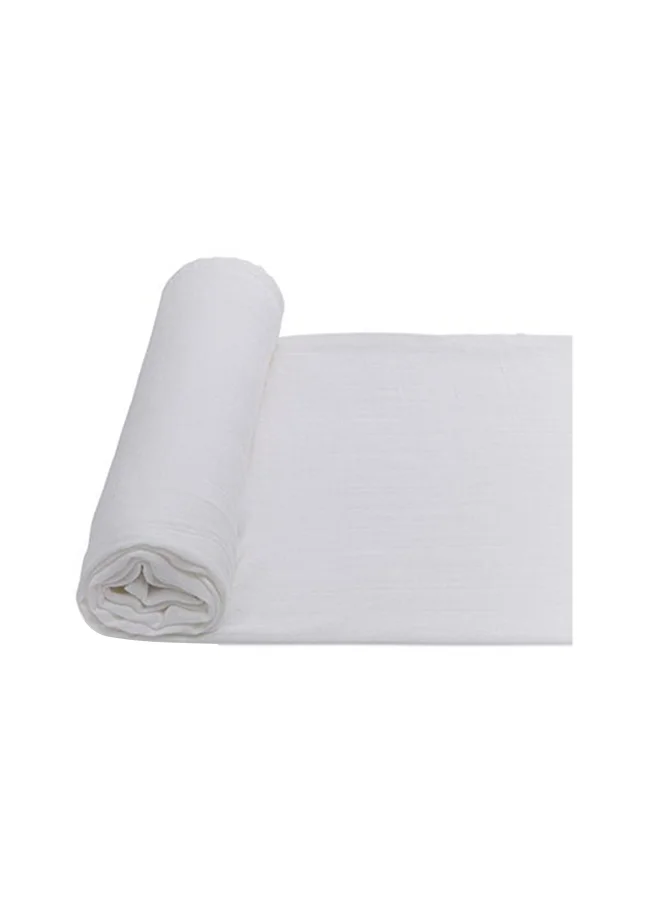 أنفي بيبي Organic Bamboo Beanie and Swaddle Set White Mist