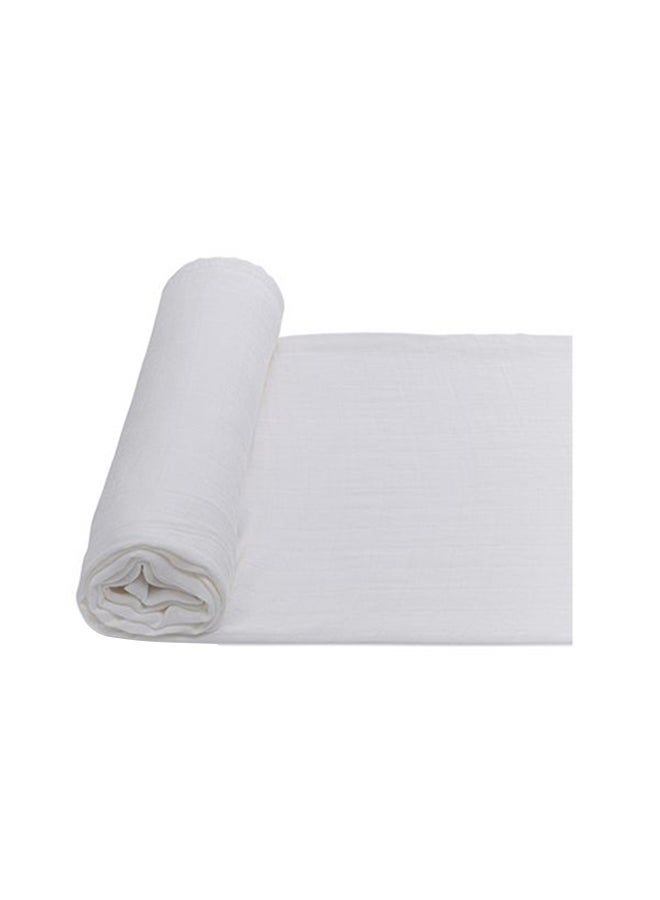 Anvi Baby Organic Bamboo Beanie and Swaddle Set White Mist  - Image 4